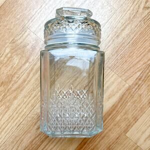 Vintage Glass Canister with Lid